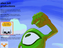 Tablet Screenshot of alienbill.com
